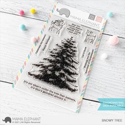 Mama Elephant Clear Stamps - Snowy Tree